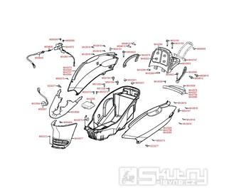 F13 Zadní plastová část - Kymco Grand Dink 50