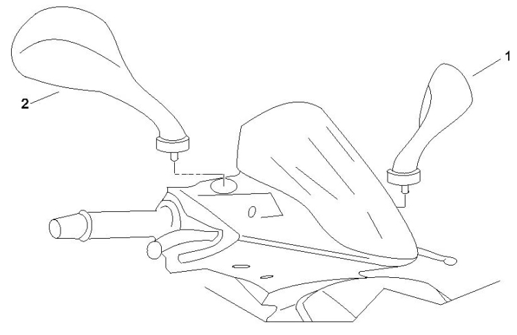 2.45 Zrcátka - Gilera Runner 50 SP 2005-2006 (ZAPC46100)