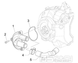 1.19 Vodní čerpadlo - Gilera Runner 200 ST 4T LC 2008-2011 (ZAPM46401)