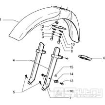 T26 Přední blatník - Gilera RK 50 (VTBC 08000 0001001)