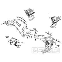 T17 Boční kapotáž - Gilera GPR 50ccm do 2005 (ZAPCGPRREB...)