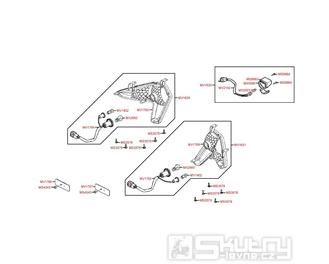 F20 Zadní světlo / osvětlení SPZ - Kymco MXU 500 IRS