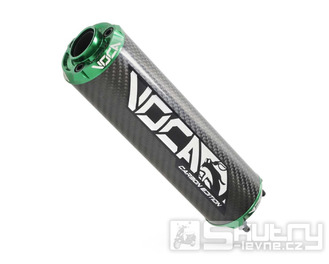 Koncovka výfuku Voca Carbon - CNC zelená