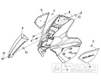 2.26 Přední plast, kapotáž - Gilera Runner 50 SP 2007 (ZAPC461000)