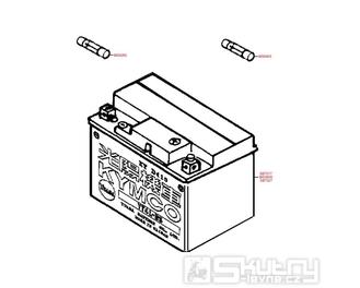 F11 Baterie / Pojistky - Kymco Super 9 AC 50 [Sports]