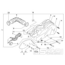 1.45 Vzduchový filtr - Gilera Runner 200 VXR 4T LC 2006 UK (ZAPM46400)