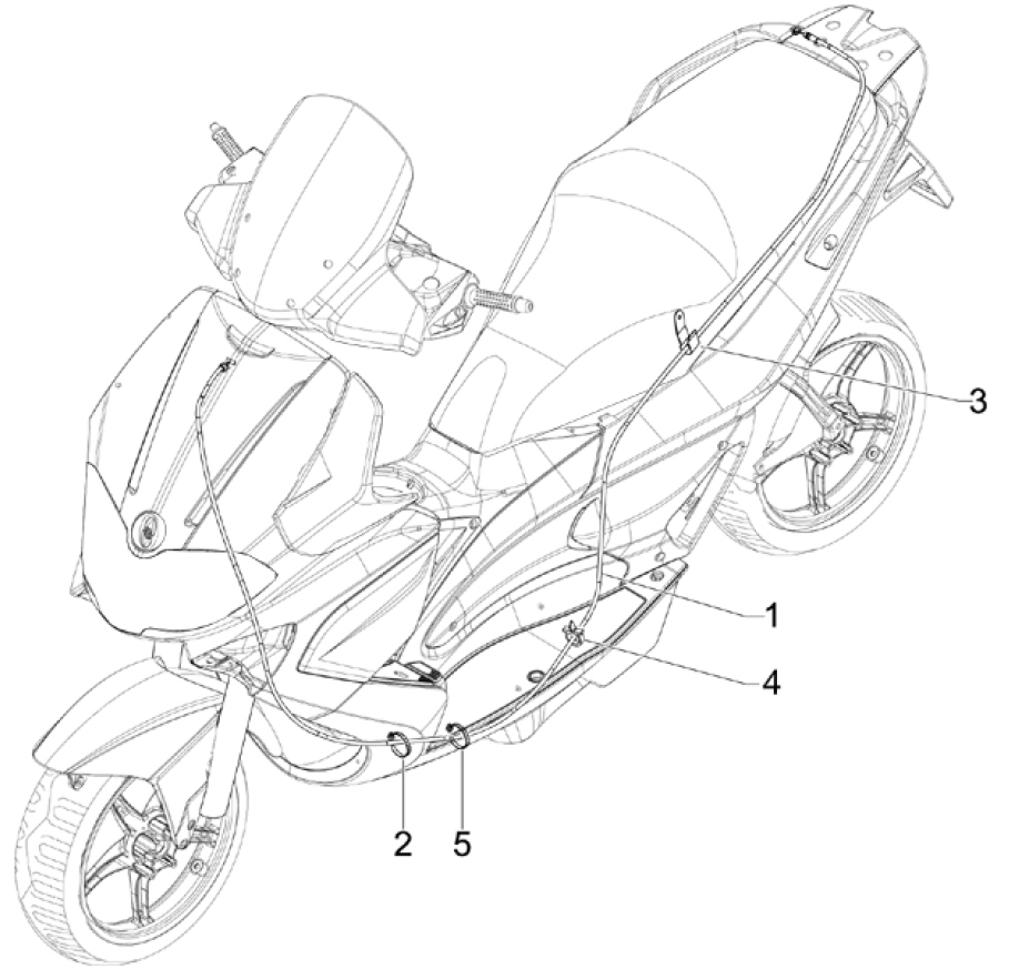 5.03 Brzdové lanko - Gilera Runner 125 ST 4T LC 2008-2012 (ZAPM46301)