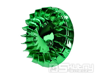 Ventilátor chlazení zelený pro Minarelli horizontal, Keeway, CPI, 1E40QMB