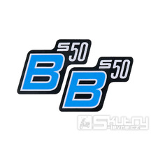 Samolepka S50 B černo modrá pro Simson S50 - 2 kusy