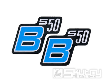 Samolepka S50 B černo modrá pro Simson S50 - 2 kusy