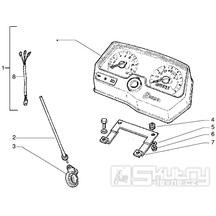 T31 Tachometr, převodník a náhon tachometru - Gilera H@K 50ccm EBS od roku 2001 (VTBC33100...)