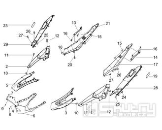 2.32 Boční kapotáž, spojler - Gilera Runner 125 VX 4T 2007 (ZAPM46300)
