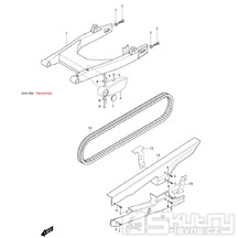 48 Zadní kyvné rameno / Řemen - Hyosung GV 650i E