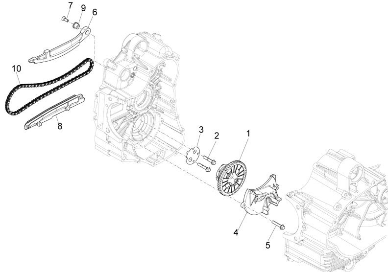 1.18 Olejové čerpadlo - Gilera Fuoco 500ccm 4T-4V ie E3 LT od 2013 (ZAPM83100...)