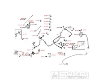 Elektroinstalace a zámky - Kymco Movie S 125i SR25BA