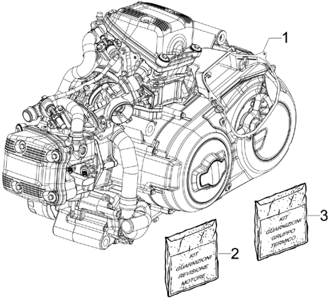 1.02 Motor - Gilera GP 800 2007-2008 (ZAPM5510...)