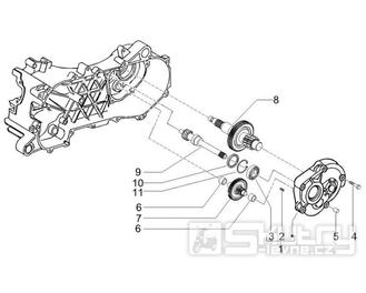 1.25 Převodovka - Gilera Runner 50 SP 2005 UK (ZAPC461000)