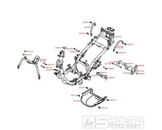 F20 Rám a držáky - Kymco Movie XL 125