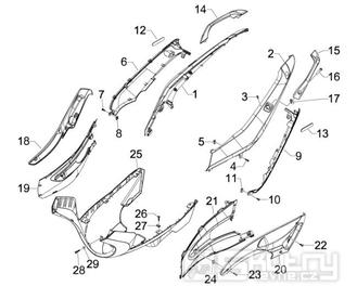2.32 Boční kapotáž, spojler - Gilera Runner 50 PureJet ST 2008 (ZAPC46200)