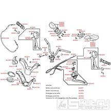 F03 Gripy / Zrcátka / Řídítka / Kapotáž řídítek - Kymco Grand Dink 50S SF10JB