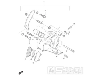FIG41 Brzdový třmen přední - Hyosung GV 125M C Aquila
