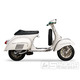 Sedlo BGM PRO Sport bez zámku, černý lem, pro Vespa Largeframe PX (-1983), Sprint, GT, GTR, Super