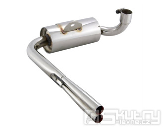 Závodní výfuk SIP Vintage replika pro Vespa 125 VNA-TS, 150 VBA-Sprint, PX80-150, Lusso