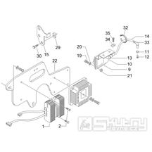 6.06 Regulátor napětí, zapalovací cívka a kabel - Gilera Nexus 250 4T LC 2006 UK (ZAPM35300)