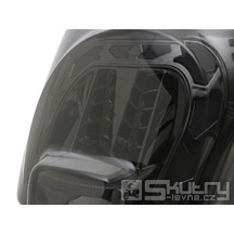 Zadní LED světlo Moto Nostra Arrows pro Vespa GTS od 2019, sklo černé, rámeček chrom