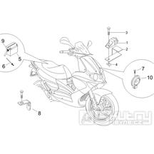 6.05 Baterie, houkačka, relé - Gilera Runner 200 VXR 4T LC Race 2006 UK (ZAPM46200)