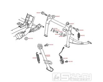 F15 Hlavní stojan / boční stojan - Kymco People GT 125i