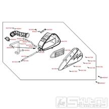 F13 Vzduchový filtr / Airbox - Kymco Super 8 125 [Big Tyre] KL25SF