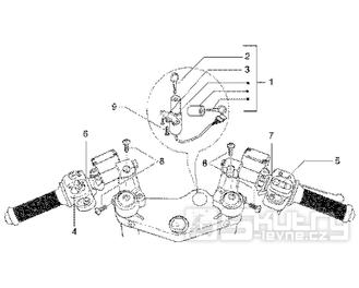 T42 Spínací skříňka, přepínače - Gilera DNA 50ccm 2T 2005 (ZAPC270003000001)