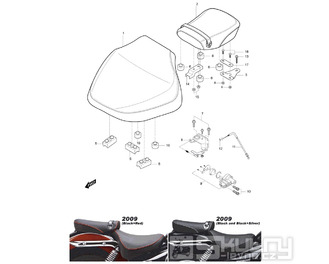FIG32 Sedačka - Hyosung GV 125M C Aquila