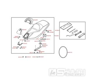 F09 Sedačka / Nářadí - Kymco Xciting 500i EVO SBA0BB
