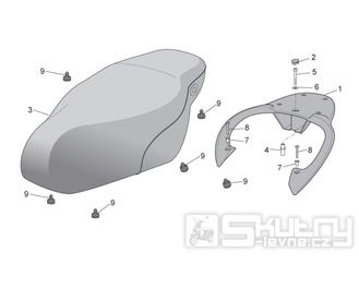 28.10 Sedačka, zadní madlo - Scarabeo 50 4T 2V E2 2006-2009 (ZD4TGA, ZD4TGB)