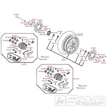 F07 Přední kolo s brzdou - Kymco Xciting 250i AFI