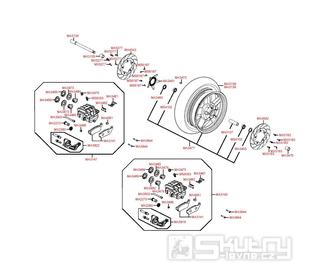 F07 Přední kolo s brzdou - Kymco Xciting 250i AFI