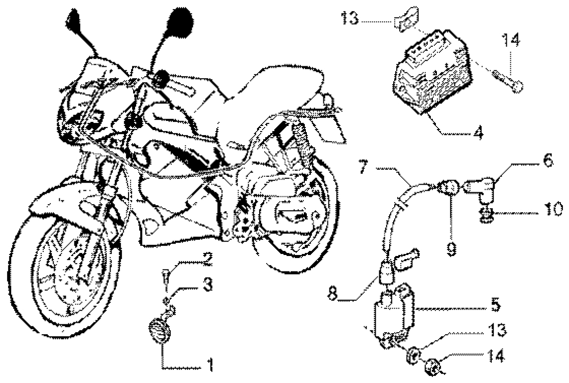 T39 Regulátor, klakson, zapalovací cívka - Gilera DNA 50ccm 2T 2005 (ZAPC270003000001)