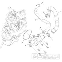 1.19 Vodní čerpadlo - Gilera Nexus 500 4T LC 2006-2008 (ZAPM35200)