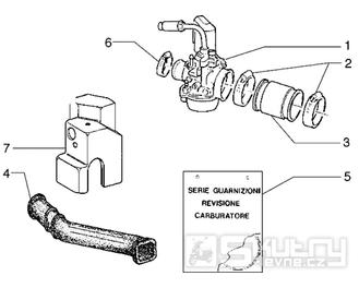 T14 Karburátor - Gilera Ice 50ccm do 2005 (ZAPC30000...)