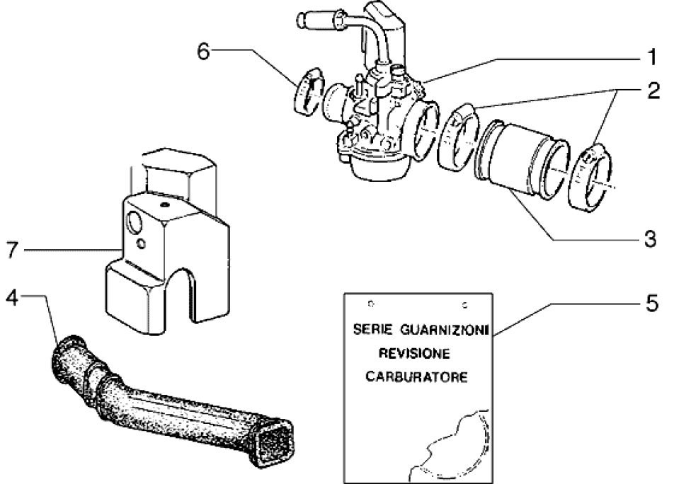 T14 Karburátor - Gilera Ice 50ccm do 2005 (ZAPC30000...)