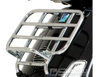 Přední chromovaný nosič pro Vespa LX do roku 2012