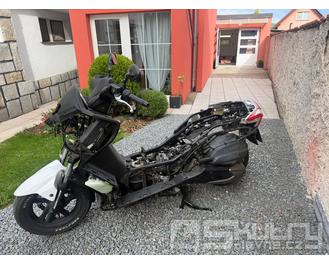 Kymco Downtown 300i, 46256km - kompletní proměření elektro + zprovoznění
