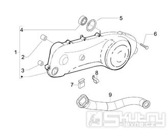 1.15 Kryt variátoru - Gilera Stalker 50 2T 2008-2011 (ZAPC40100, ZAPC40101)