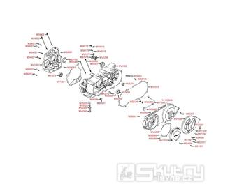 Kliková skříň a variátor - Kymco Maxxer 250