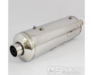 Tlumič výfuku pro skútry s motorem Piaggio 500 emisní norma Euro 3