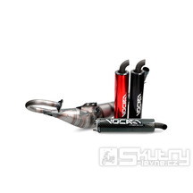 Výfuk  Voca Combat 70ccm pro Minarelli horizontal, Adly, Aprilia, Benelli, Beta, CPI, Italjet, Keeway, Malaguti, MBK, PGO, Yamaha