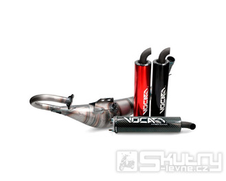Výfuk  Voca Combat 70ccm pro Minarelli horizontal, Adly, Aprilia, Benelli, Beta, CPI, Italjet, Keeway, Malaguti, MBK, PGO, Yamaha