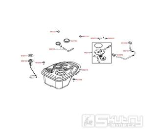 F10 Palivová nádrž / palivový kohout - Kymco Like 200i
